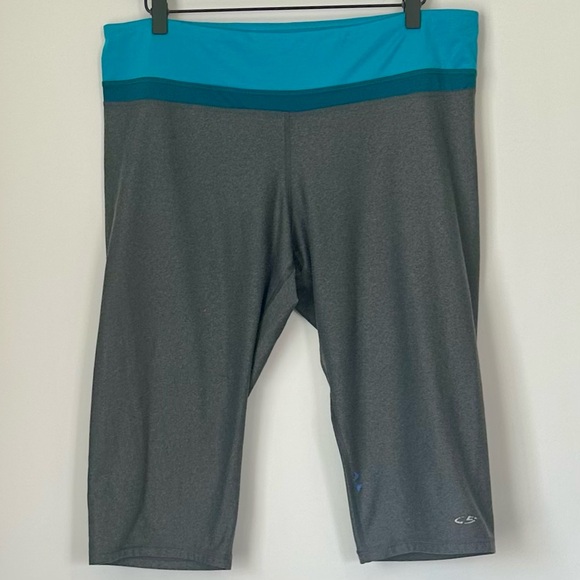 Champion Pants - Champion Teal and Gray Activewear Shorts - Size: XXL